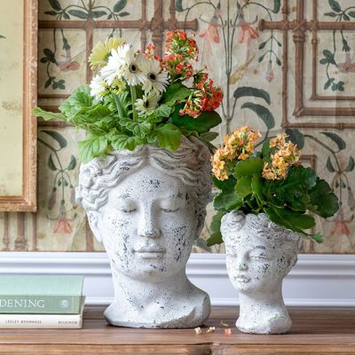 Rustic Chic Bust Planter