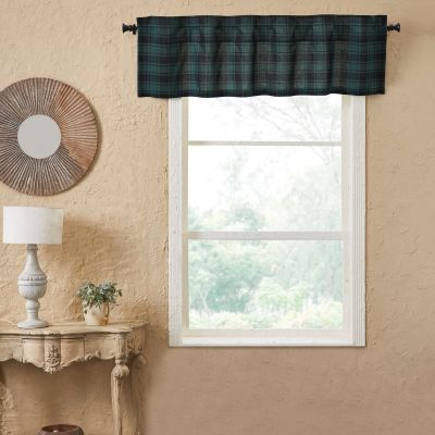 Rustic Cottage Plaid Window Valance