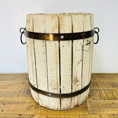Rustic Decorative Wooden Barrel