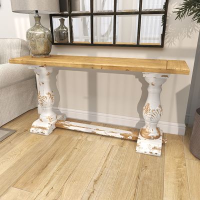 Rustic Elegance Console Table