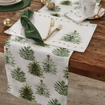 Rustic Farmhouse Christmas Stars Placemat Set of 4