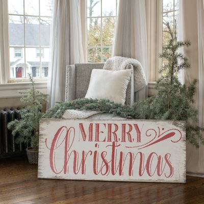 Rustic Farmhouse Large Merry Christmas Sign