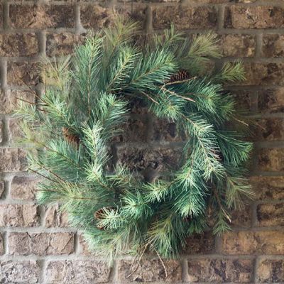 Rustic Faux Pine Wreath