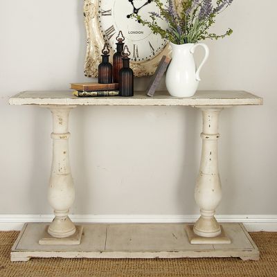 Rustic Finish Console Table