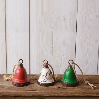 Rustic Holiday Bells, Set of 3
