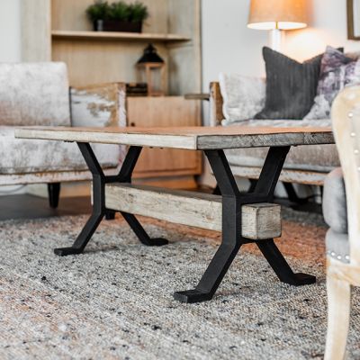 Rustic Industrial Farmhouse Coffee Table