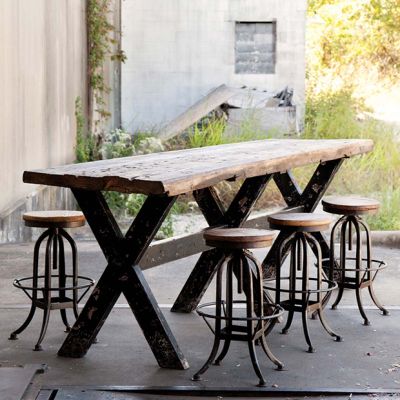 Rustic Industrial Farmhouse Factory Table