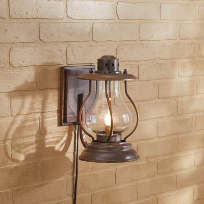 Rustic Lantern Wall Sconce