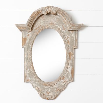Rustic Manor Architectural Arched Wall Mirror
