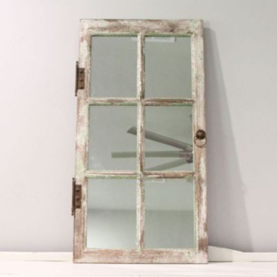 Rustic Mirrored Window Pane
