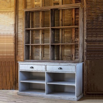 Rustic Sideboard With Shelves