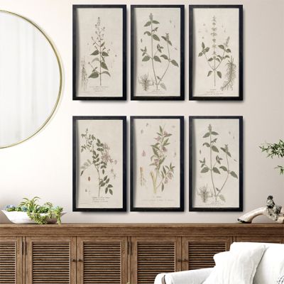 Rustic Wood Framed Botanical Prints