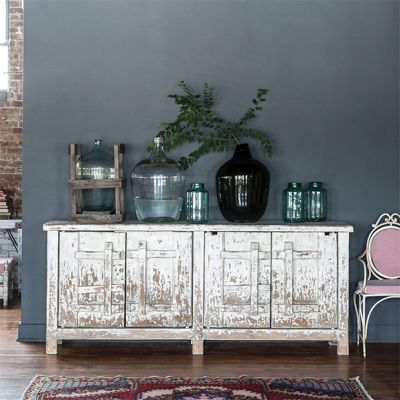 Salvaged Wood Rustic Farmhouse Sideboard Cabinet