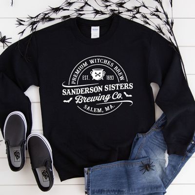 Sanderson Sisters Black Cotton Sweatshirt