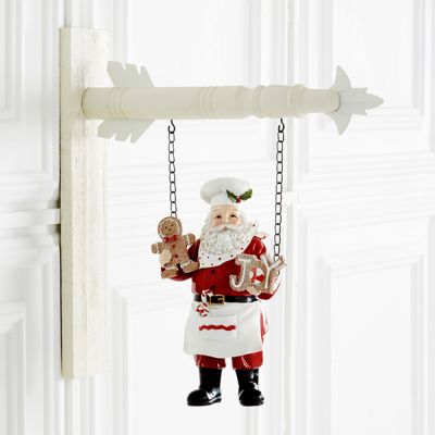 Santa Chef with Cookies Arrow Sign Replacement
