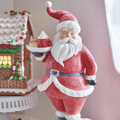 Santa Loves Cocoa Statue