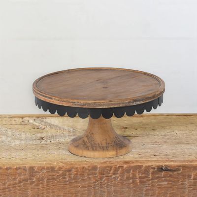 Scallop Skirted Cake Stand 10 inch