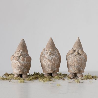 See Speak Hear No Evil Gnome Figures Set of 3
