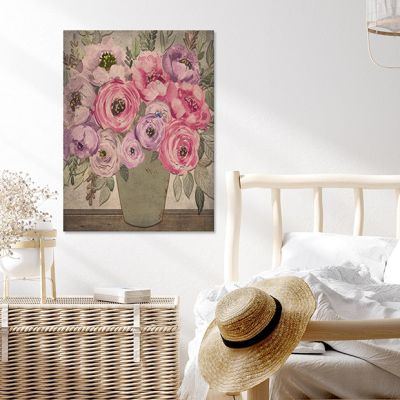 Shabby Chic Bouquet Canvas Wall Art