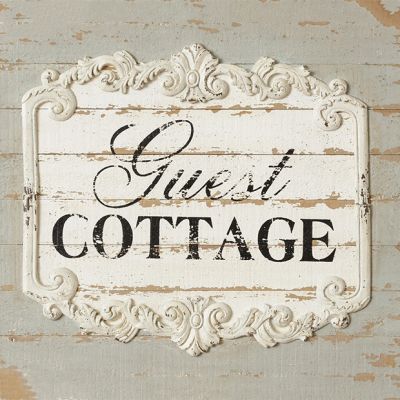 Cottage Chic Guest Cottage Sign