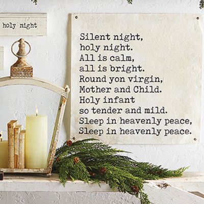 Silent Night Paper Tapestry Wall Art