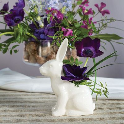 Simple Ceramic Bunny Garden Planter