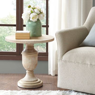Simple Cottage Round Accent Table