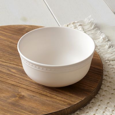Simple Cream Farmhouse Bowls Set of 4