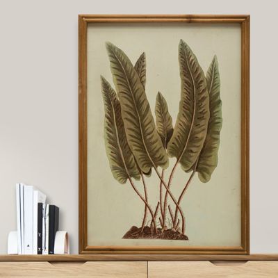 Simple Leaves Framed Wall Art