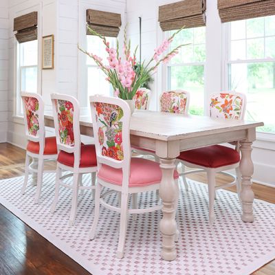 Simply Southern Cottage Lecompte Pink Area Rug