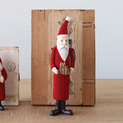 Skinny Sophisticated Santa With Gifts