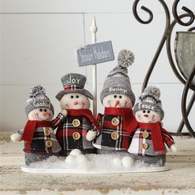Snowman Group Figurine