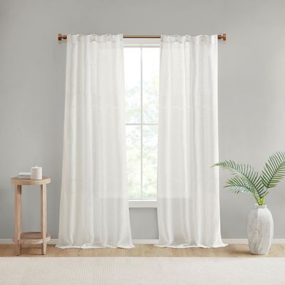 Soft and Airy White Sheer Curtain Panel Set of 2