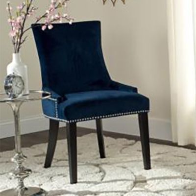 Sophisticated Elegance Navy Dining Chair Set of 2