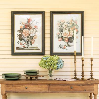 Southern Classics Framed Floral Bouquet Print Set of 2