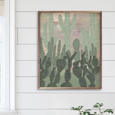 Southwest Cacti By Emily Wood Framed Wall Art