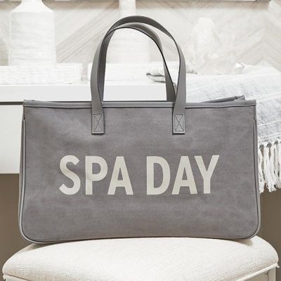 Spa Day Canvas Tote Bag