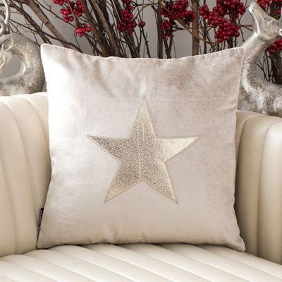 Sparkle Star Velvet Accent Pillow