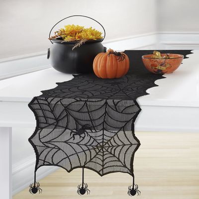Spiderweb Lace Fall Farmhouse Table Runner