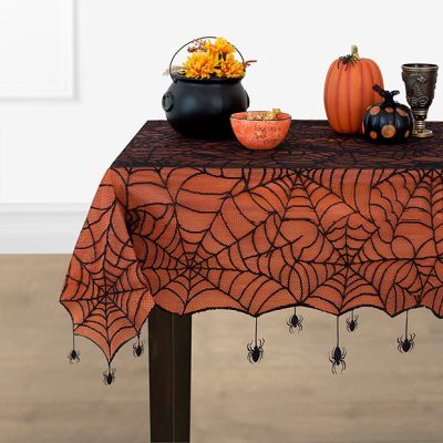 Spiderweb Lace Fall Farmhouse Tablecloth