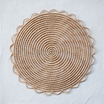 Spiral Woven Palm Placemat