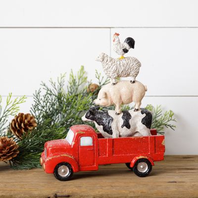 Stacked Animal In Truck Figure
