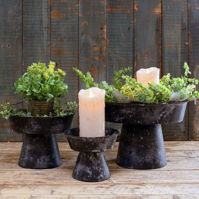 Stacking Rustic Compotes Set of 3