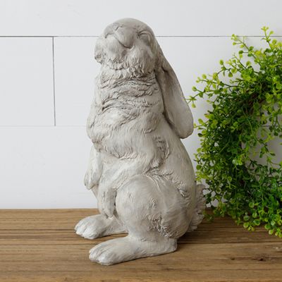 Standing Stone Bunny Statue