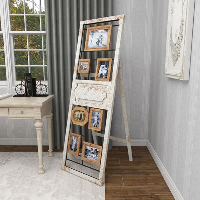 Standing Wood and Metal Photo Collage Frame