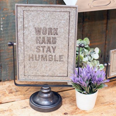 Stay Humble Tabletop Sign