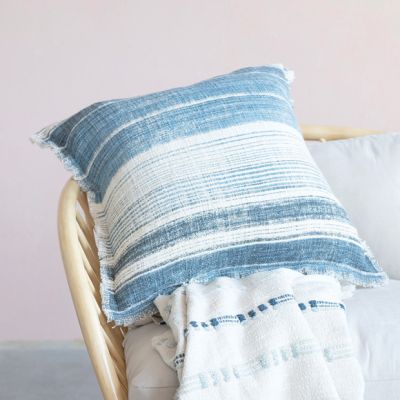Stonewash Stripes Cotton Slub Pillow