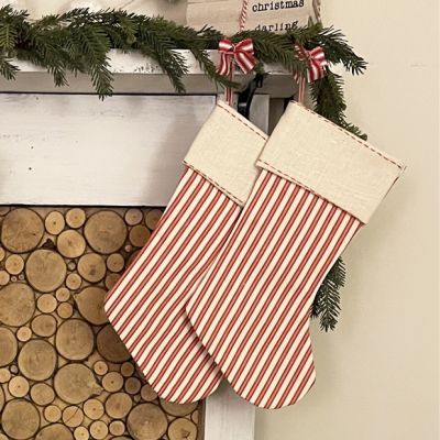 Striped Holiday Stocking