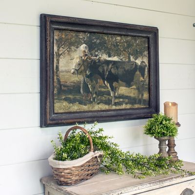 Strolling With The Cows Framed Wall Art