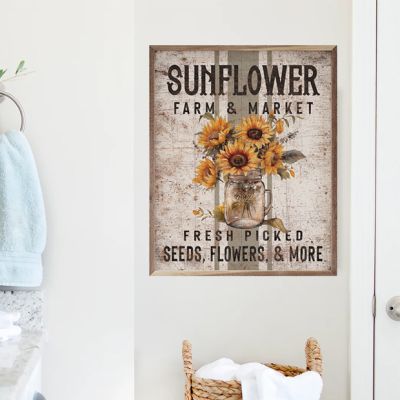 Sunflower Farm And Market Framed Wall Art